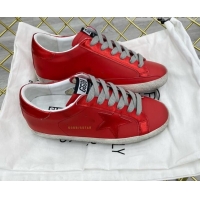 Low Price Golden Goose GGDB Leather Super-Star Sneakers Red 052119