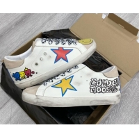 Top Quality Golden Goose GGDB Print Super-Star Sneakers White 052127