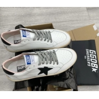 Grade Quality Golden Goose GGDB Leather Ball Star Sneakers White/Black 052132