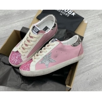 Top Grade Golden Goose GGDB Glitter Super-Star Sneakers Pink 052134