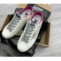 Classic Golden Goose GGDB Super-Star Sneakers White/Pink/Grey 052139