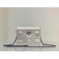 Cheapest DIOR MINI BOBBY BAG Cannage Calfskin C2806 white