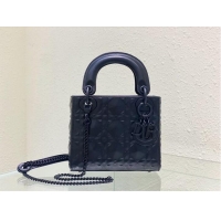 Famous Brand MINI LADY DIOR BAG Cannage Calfskin C2815 black