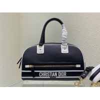 Top Quality DIOR medium leather tote Bag C9189 black