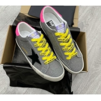 Top Grade Golden Goose GGDB Super-Star Sneakers Grey/Pink/Yellow 052150