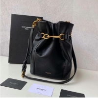 Top Quality Yves Saint Laurent Calf leather bag Y677822 black