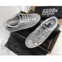 Lower Price Golden Goose GGDB Glitter Super-Star Sneakers Silver 052159