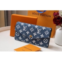 Popular Style Louis Vuitton SARAH WALLET M81183 Navy Blue