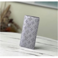 Affordable Price Louis Vuitton BRAZZA WALLET M81335 Anthracite gray