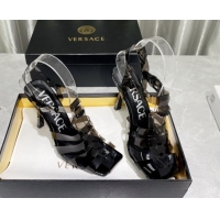 Grade Quality Versace PVC High Heel Sandals 9.5cm Black 2022 050701