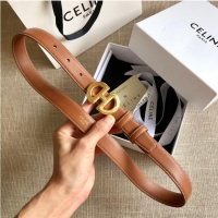 Good Product Celine Belt 25MM CEB00017 Brown Gold