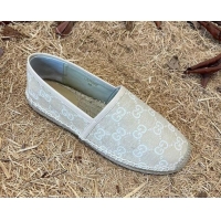 Sophisticated Gucci Jacquard Denim Espadrilles Beige 052308