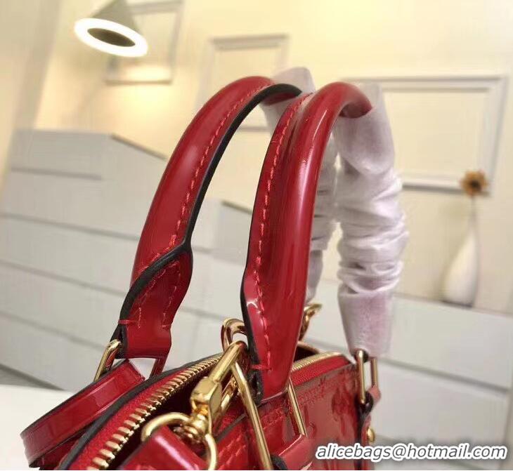 Top Grade Louis Vuitton Monogram Vernis Alma BB M91606 Red