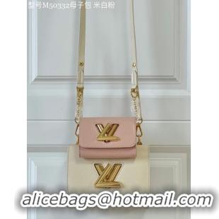 Hot Style Louis Vuitton TWIST PM M59886 Taupe Brown & Pink M59886