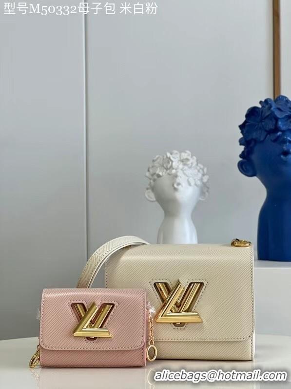 Hot Style Louis Vuitton TWIST PM M59886 Taupe Brown & Pink M59886