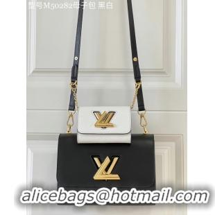 Sophisticated Louis Vuitton TWIST PM M59886 Black & white