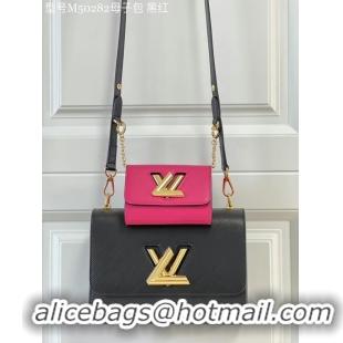 Duplicate Louis Vuitton TWIST PM M59886 Black / Fuchsia