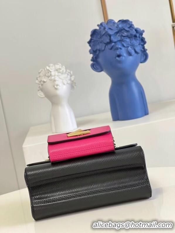 Duplicate Louis Vuitton TWIST PM M59886 Black / Fuchsia