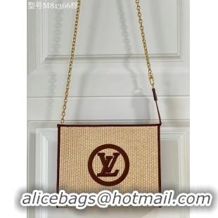 Buy New Cheap Louis Vuitton TOILETRY POUCH ON CHAIN M81366 Caramel Brown