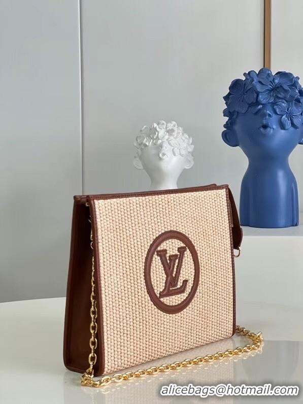 Buy New Cheap Louis Vuitton TOILETRY POUCH ON CHAIN M81366 Caramel Brown