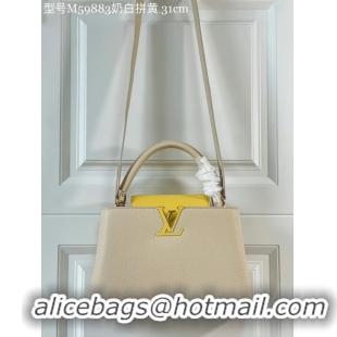 Good Quality Louis Vuitton CAPUCINES MM M59883 Creme Beige