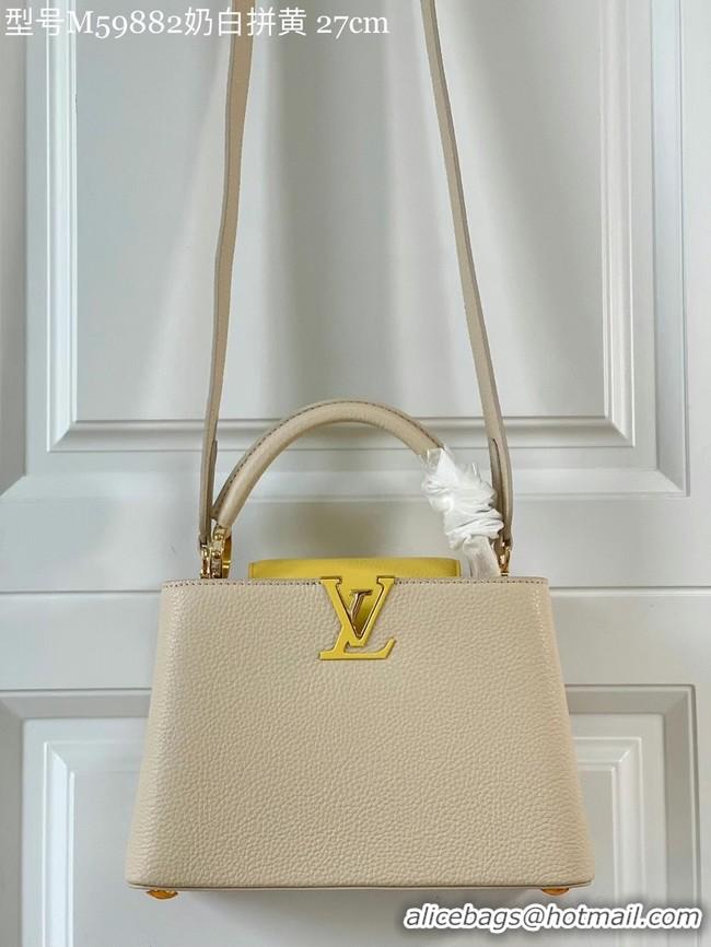 Sumptuous Louis Vuitton CAPUCINES BB M59882 Creme Beige