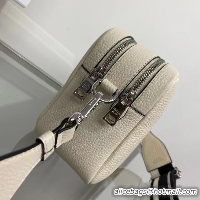 Fashion Prada Leather bag with shoulder strap 1BH082 White