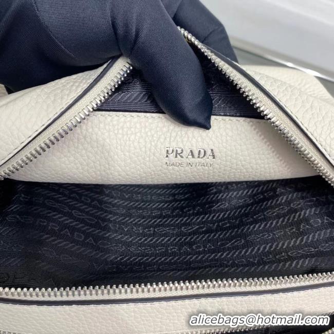 Fashion Prada Leather bag with shoulder strap 1BH082 White