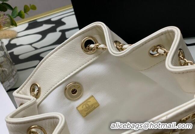 Promotional Chanel Duma Calfskin Mini Backpack C12546 White 2021