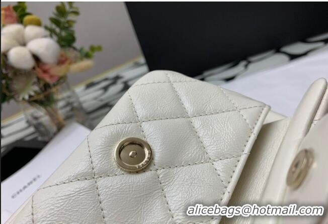 Promotional Chanel Duma Calfskin Mini Backpack C12546 White 2021