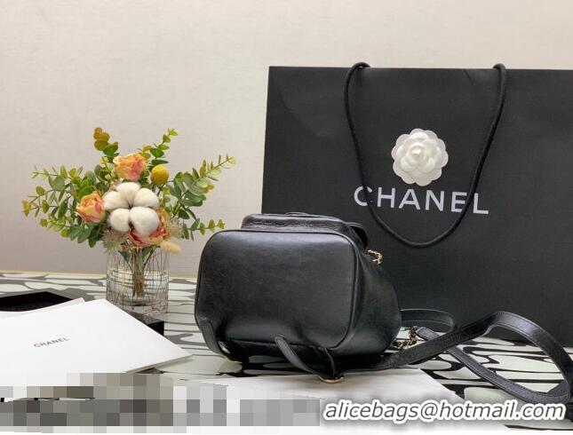 Super Quality Chanel Duma Calfskin Mini Backpack C12546 Black 2021