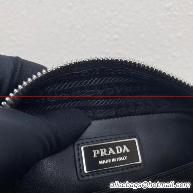 Good Looking Prada Leather bag with shoulder strap 2BQ354 black