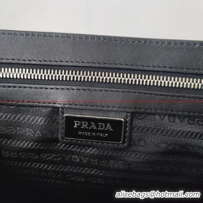 Luxurious Prada Leather bag with shoulder strap 2BV031 black