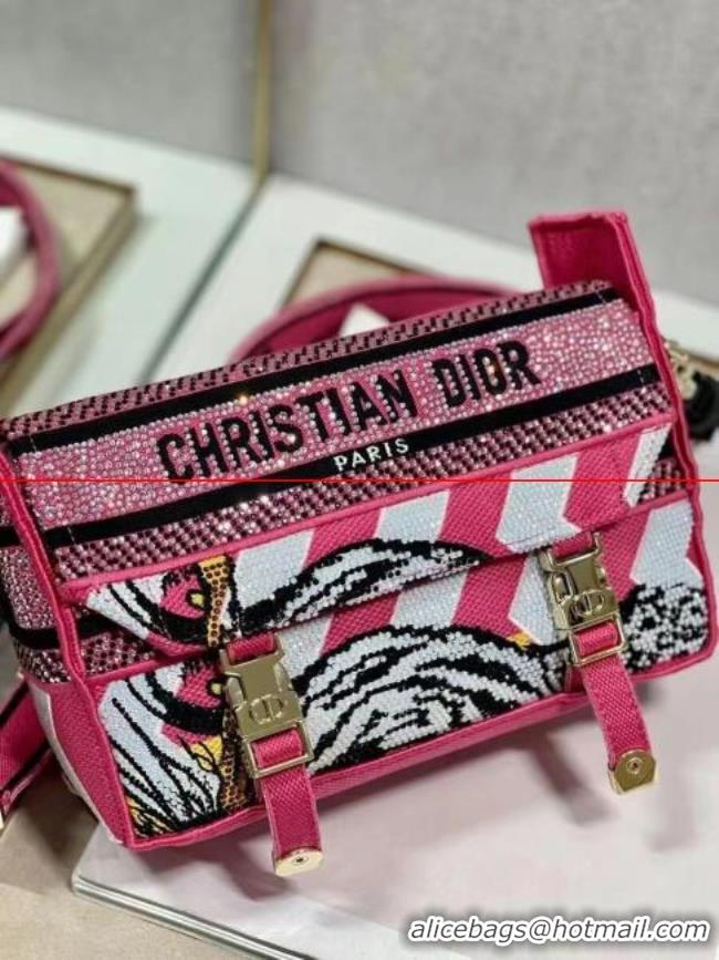 AAAAA DIOR BOBBY BAG Embroidery C0803 pink