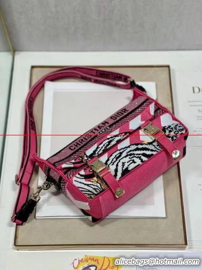 AAAAA DIOR BOBBY BAG Embroidery C0803 pink