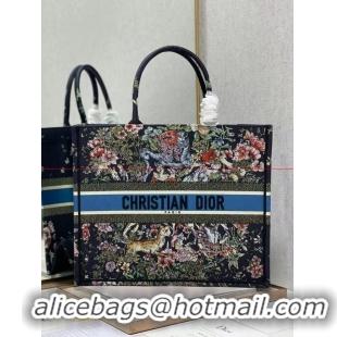 Duplicate DIOR BOOK TOTE Embroidery C1286-29 black