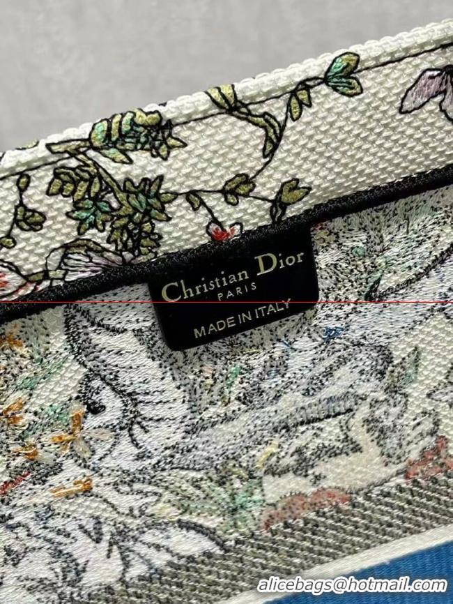 Super Quality DIOR BOOK TOTE Embroidery C1286-30 white