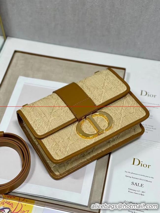 Purchase Dior 30 MONTAIGNE BAG Frosted Calfskin C9268 Apricot