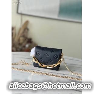 Charming Louis vuitton WALLET ON STRAP BUBBLEGRAM M81125 black