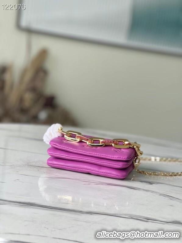 Fashion Louis vuitton WALLET ON STRAP BUBBLEGRAM M81125 Fuchsia