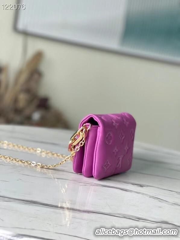 Fashion Louis vuitton WALLET ON STRAP BUBBLEGRAM M81125 Fuchsia