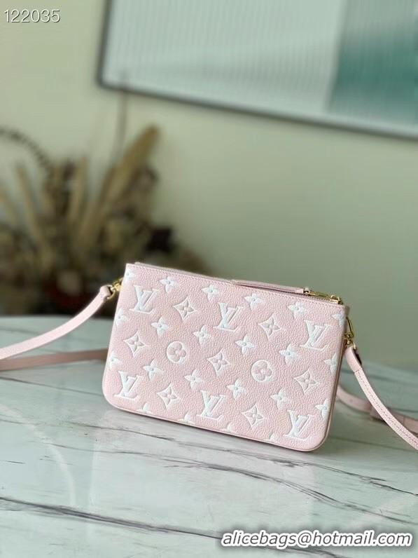 Discount Louis Vuitton DOUBLE ZIP POCHETTE M81429 Candy Pink