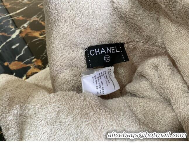 Famous Brand Chanel Cotton Beachwear Set AA7564 Beige/White