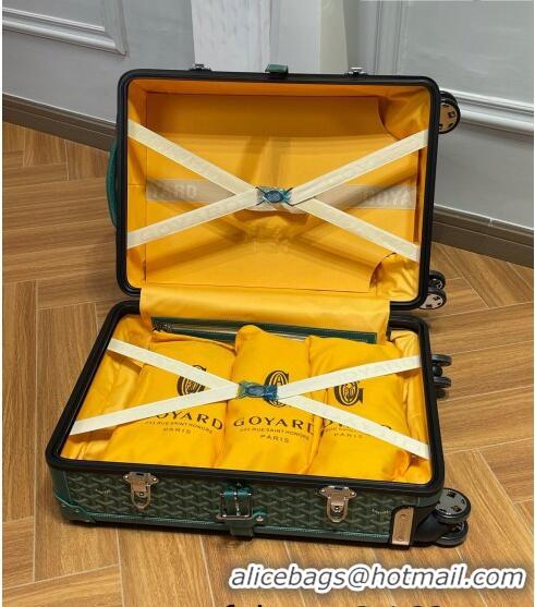 Good Product Goyard Bourget PM Trolley Case Wheeled Luggage 20inches GY1647 Green