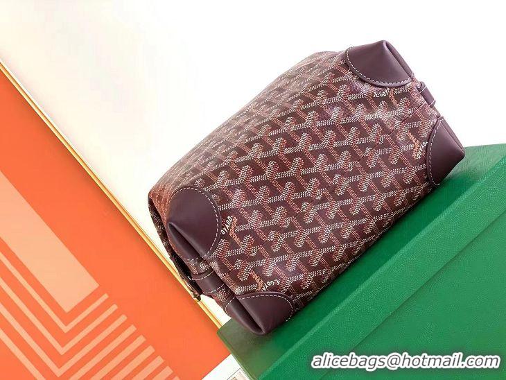 Famous Brand Goyard Boeing 25 Travel Toilet Bag G8741 Burgundy