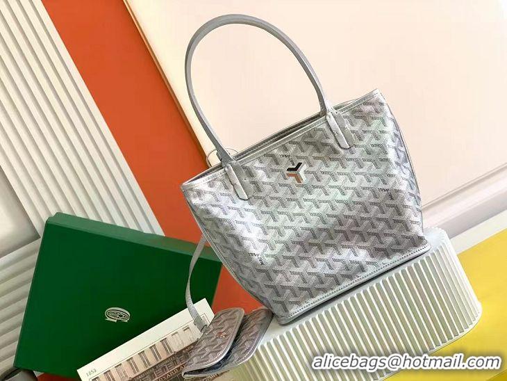 Unique Style Goyard Original Anjou Reversible Bag Mini 2399 Silver