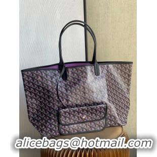 Shop Grade Goyard Original Claire Voie Tote Bag PM 2388 Purple