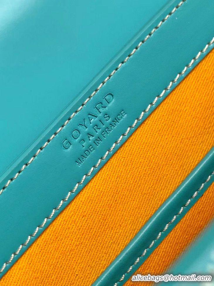 New Grade Goyard Original Saigon Tote Bag With Strap PM 8942 Turquoise Blue