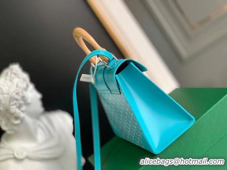 New Grade Goyard Original Saigon Tote Bag With Strap PM 8942 Turquoise Blue