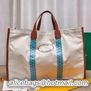 Pretty Style Goyard Mediterranee Tote Bag G2161 Turquoise Blue